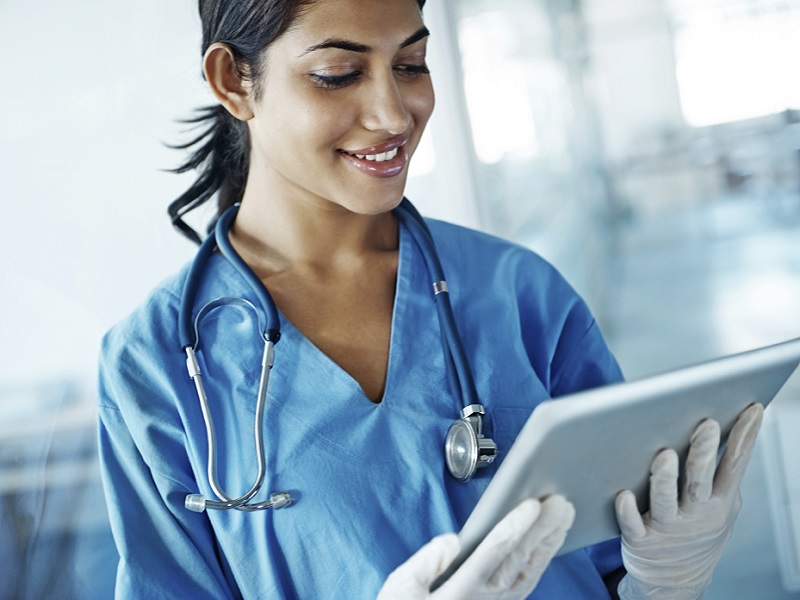 Young Female Doctor Work