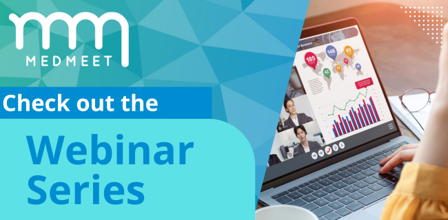 MedMeet webinar series banner